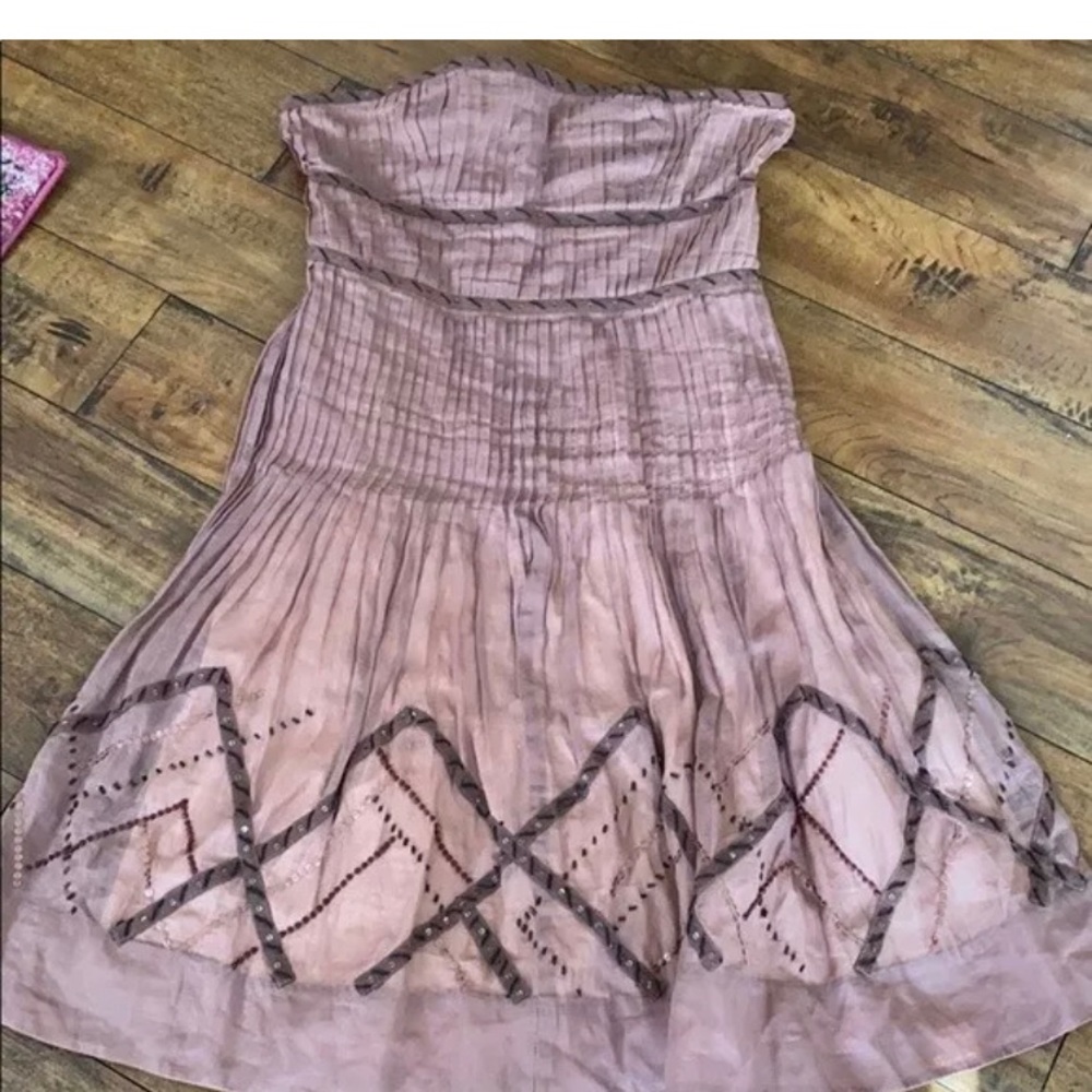 ANTHROPOLOGIE Isca Organdy Dress Elevensess. Cocktail wedding Cottagecore y2k